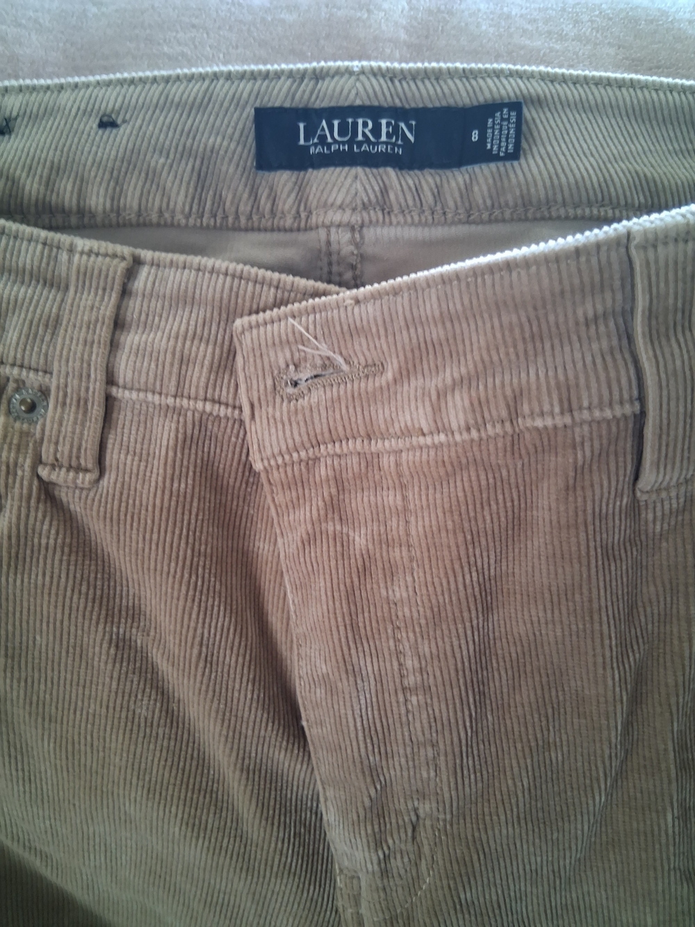 Lauren Ralph Lauren Men's Tan Corduroy Pants